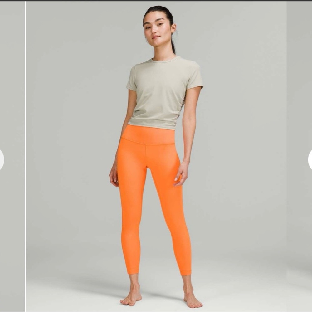lululemon athletica Bright Orange High-Rise Leggings